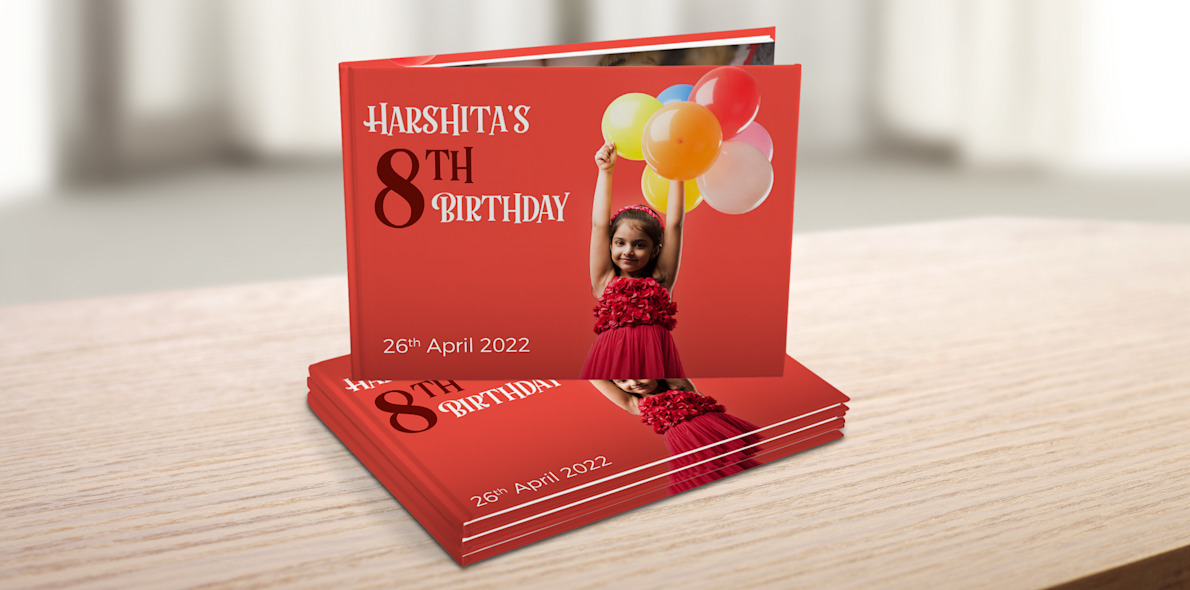 1st birthday photo album personalised 2025